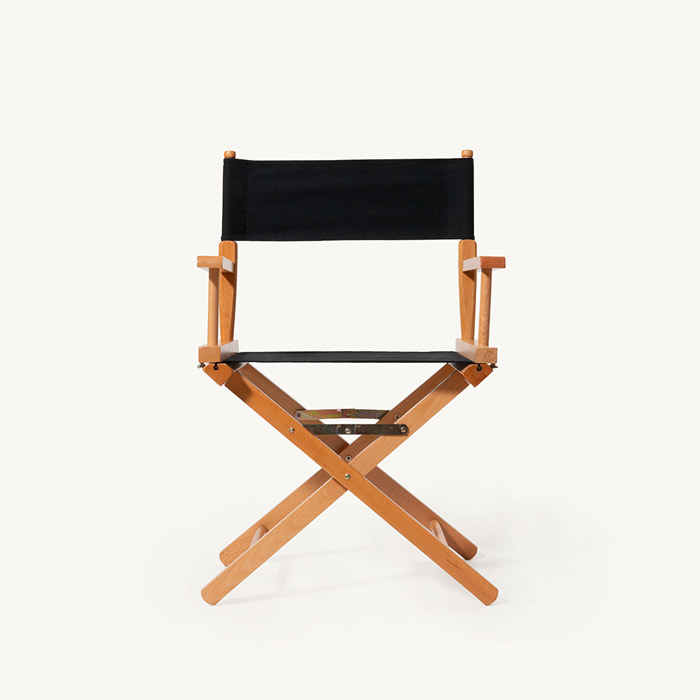 黑色布面導演椅