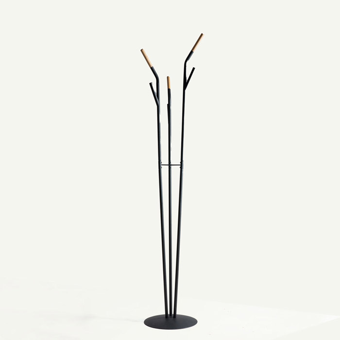 鹿角衣帽架(黑)